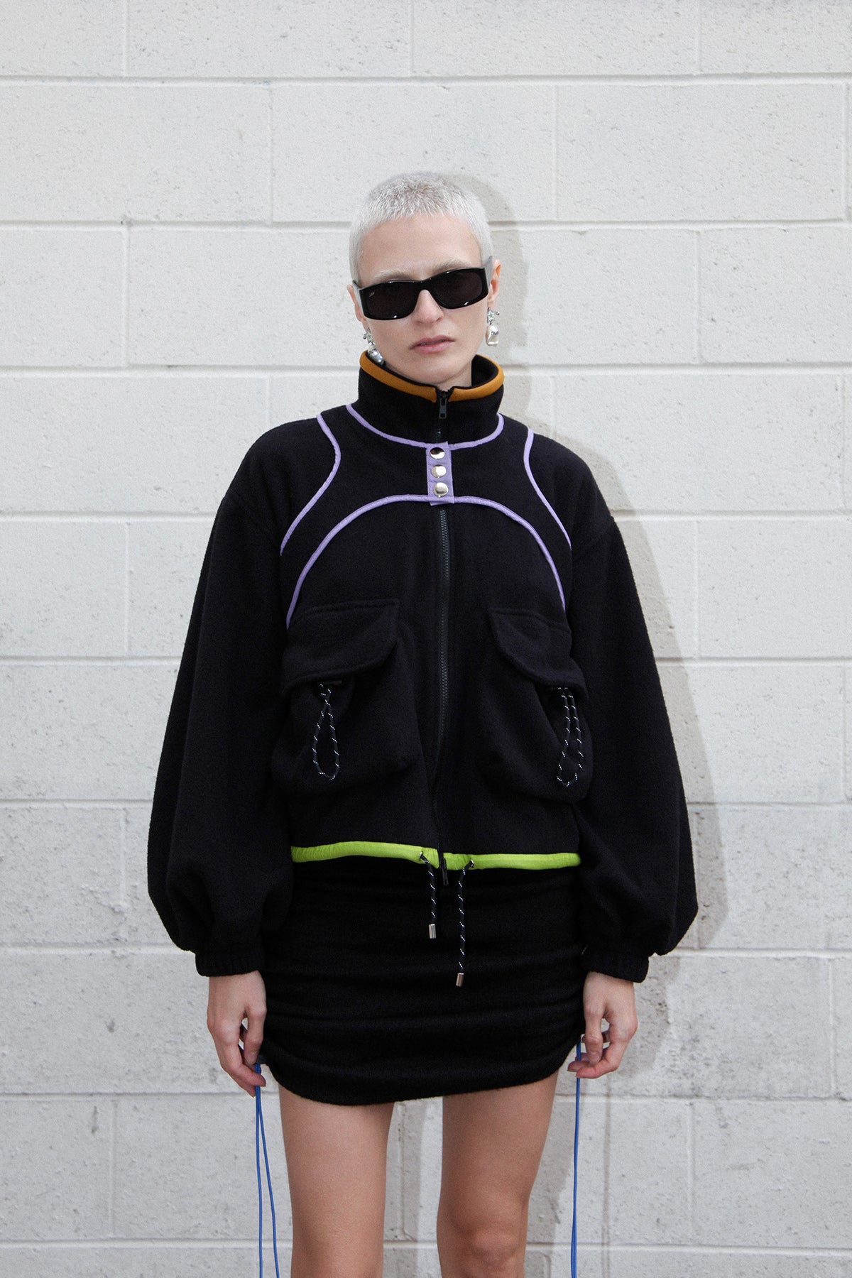 Pacific Polar Fleece in Black