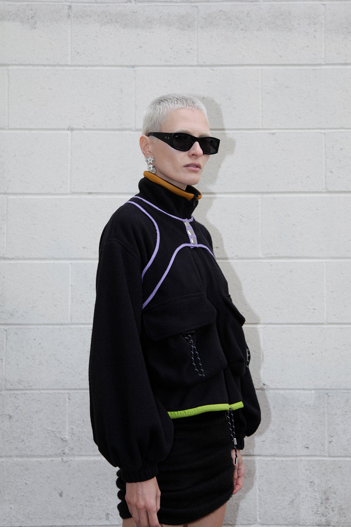 Pacific Polar Fleece in Black