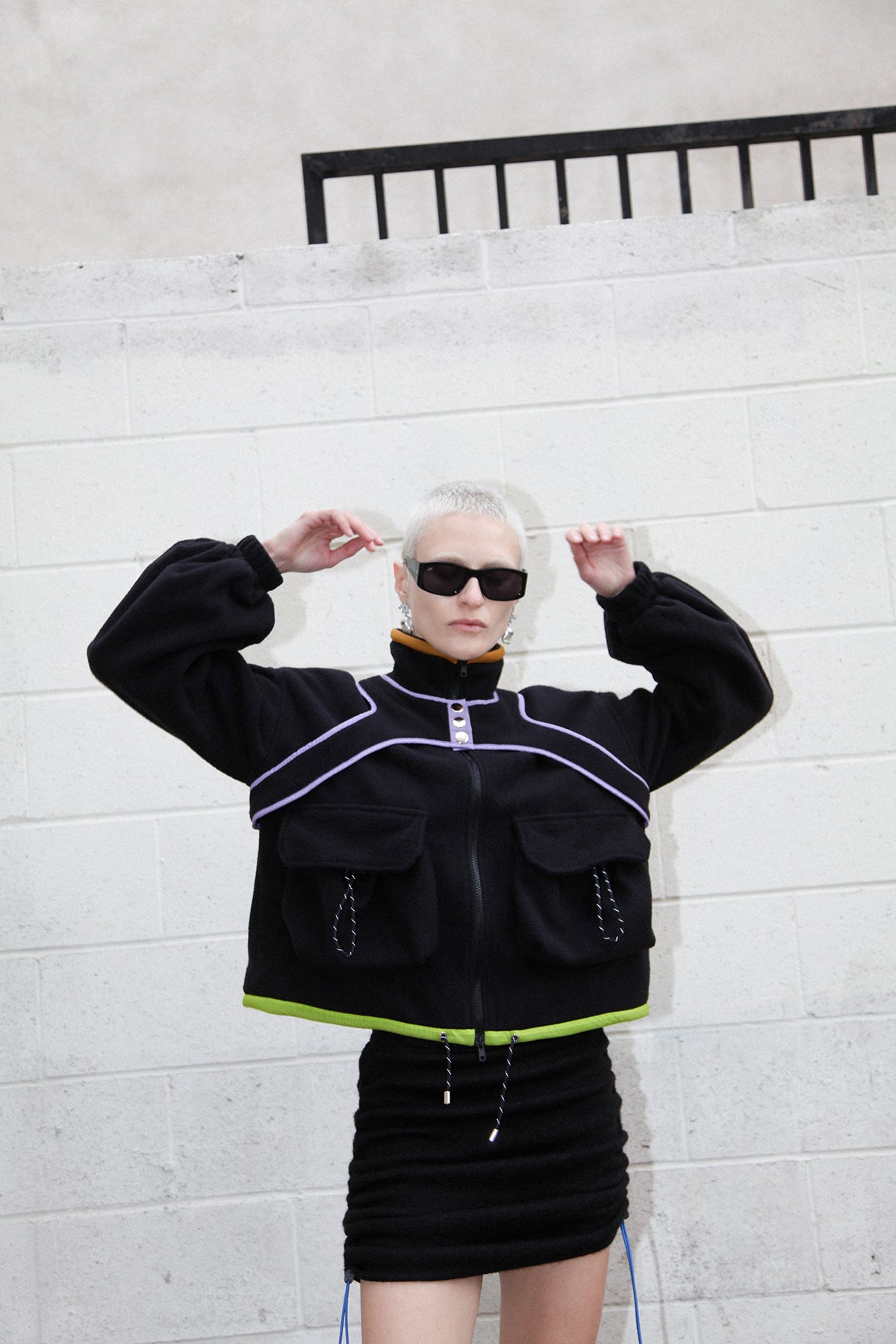Pacific Polar Fleece in Black