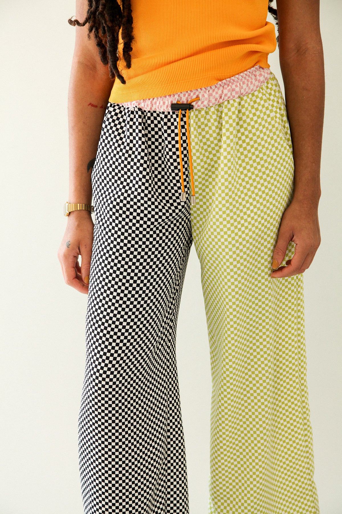 Lounge Pant in Mixed Checker