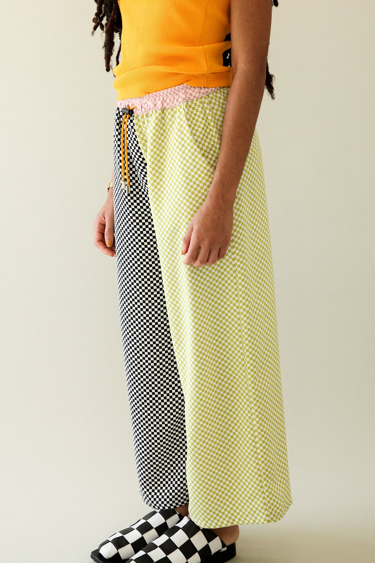 Lounge Pant in Mixed Checker