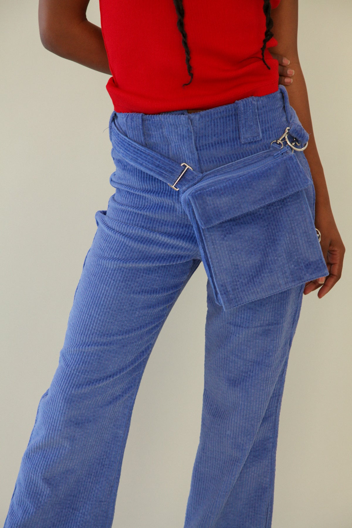 The Bag Pant in Blueberry Corduroy