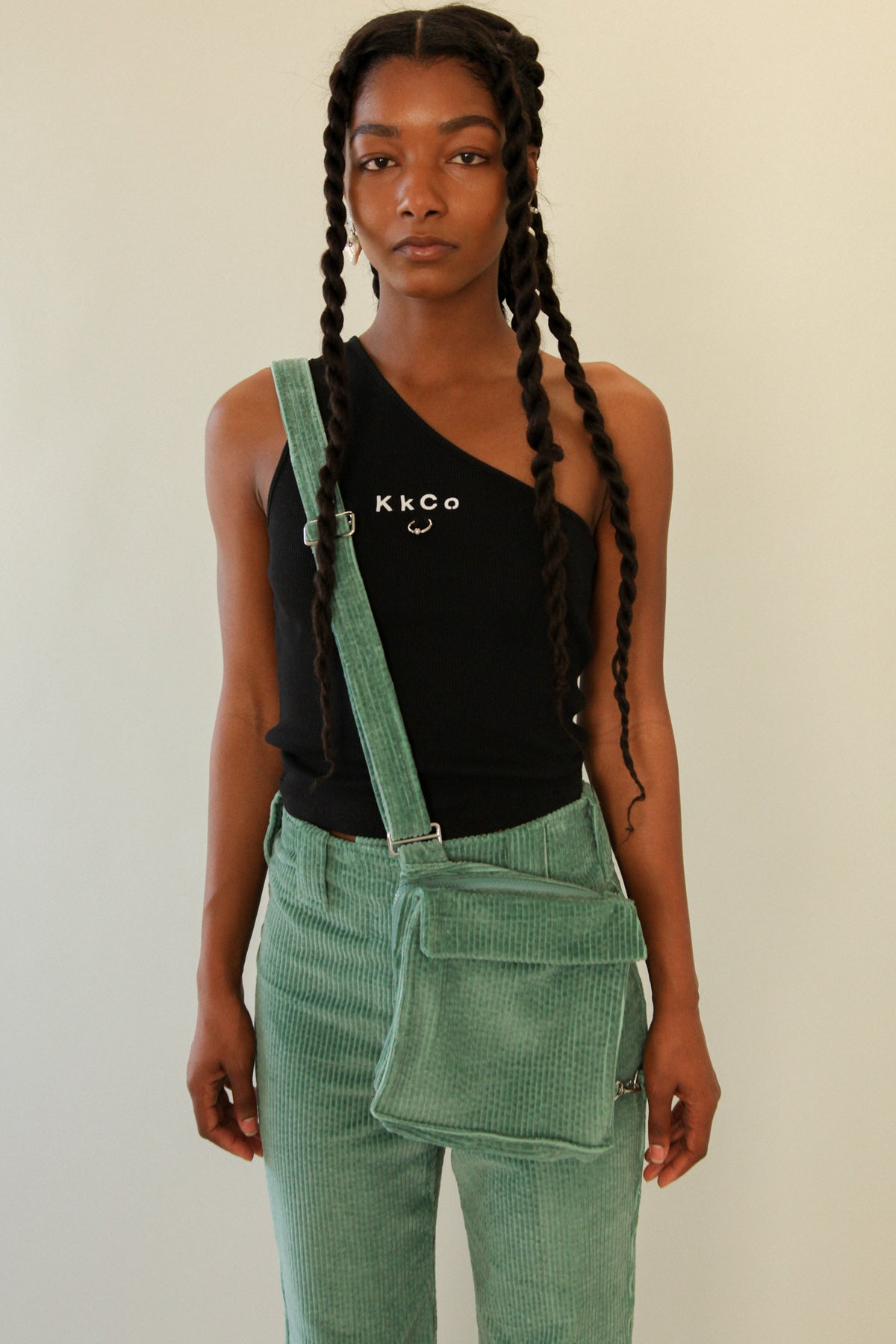 The Bag Pant in Sage Corduroy