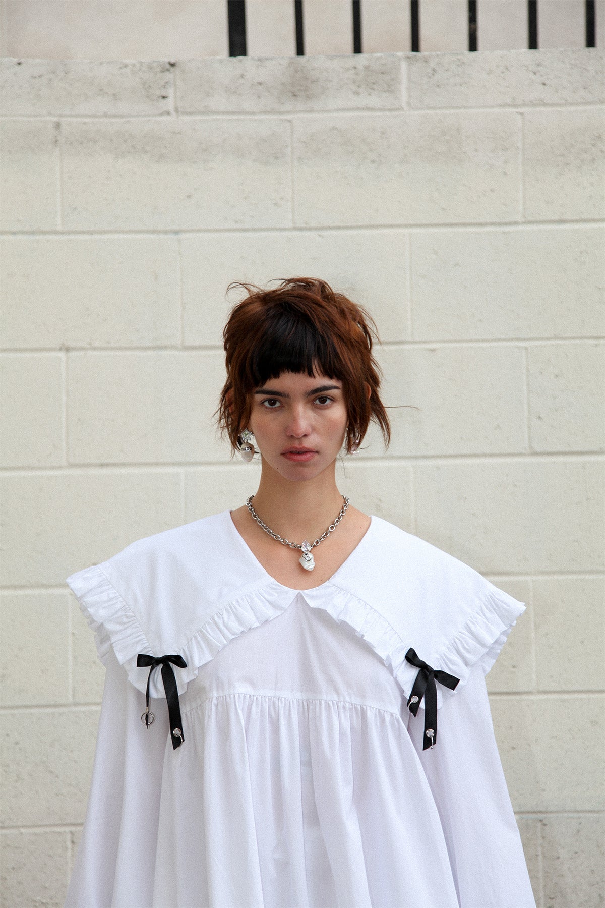 Mini Sailor Dress in White