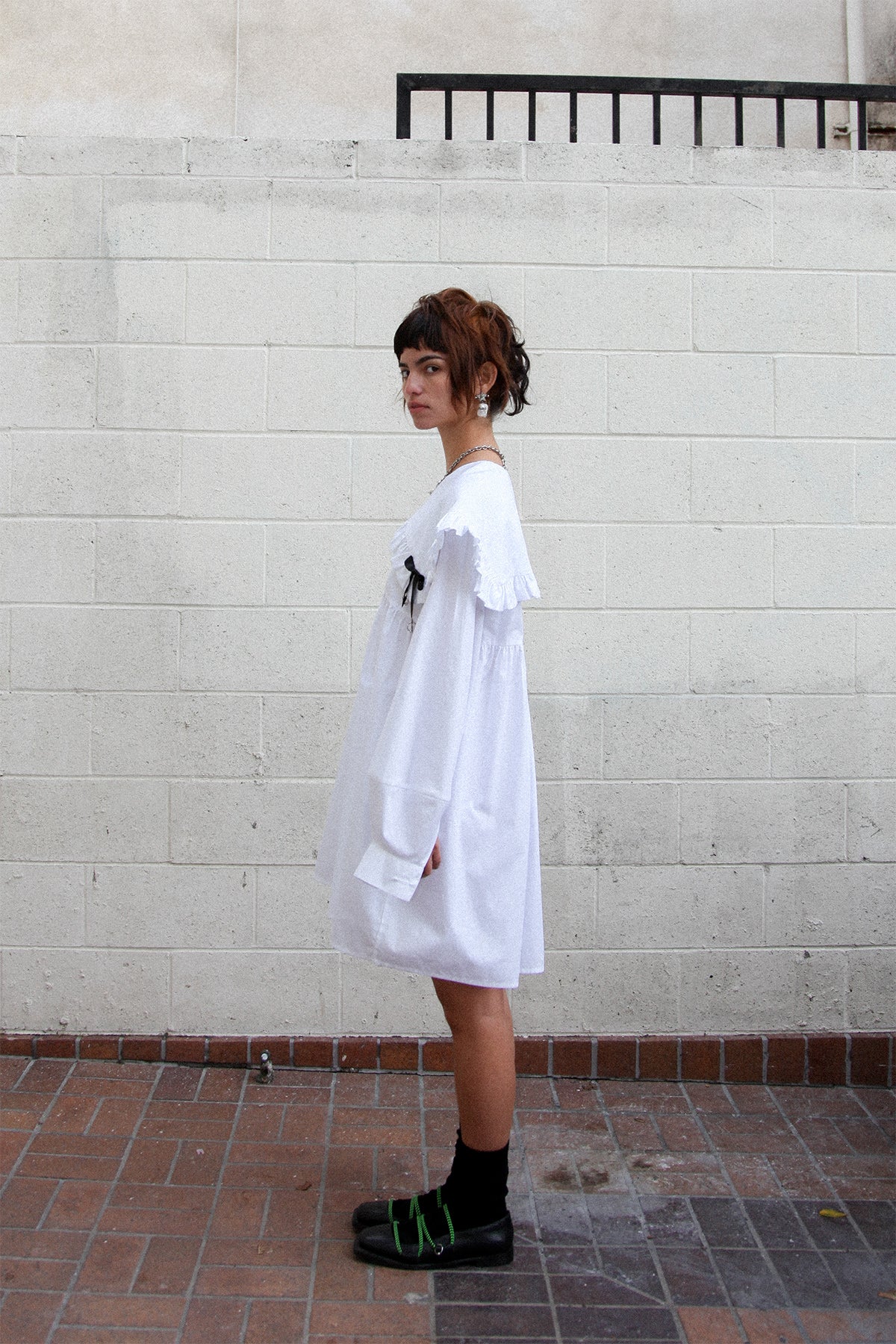 Mini Sailor Dress in White