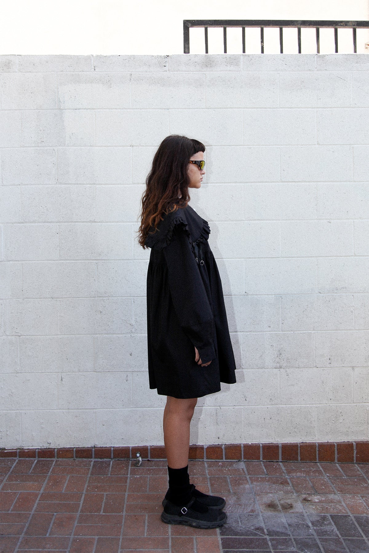 Mini Sailor Dress in Black