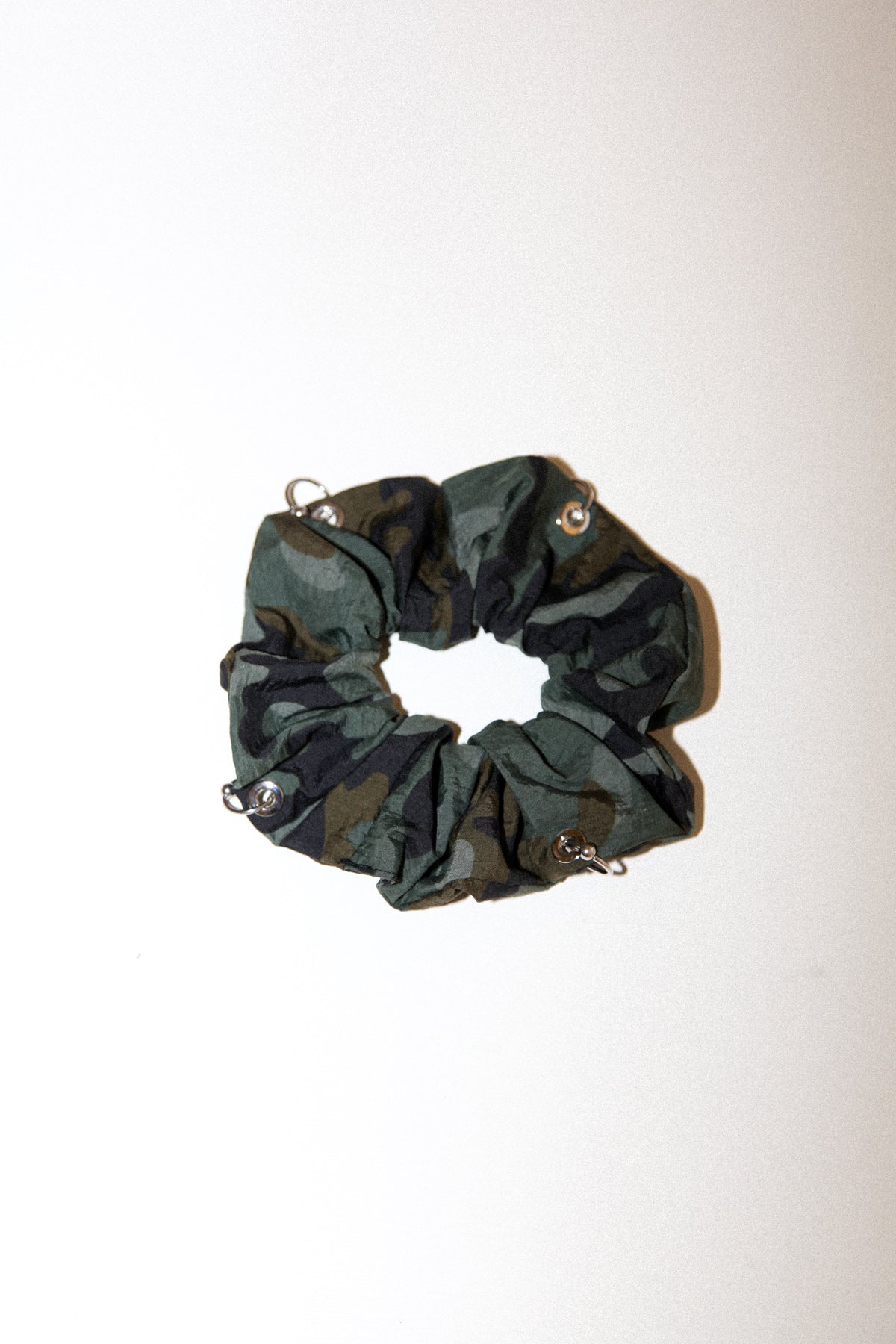 Pierced Scrunchie in Camo