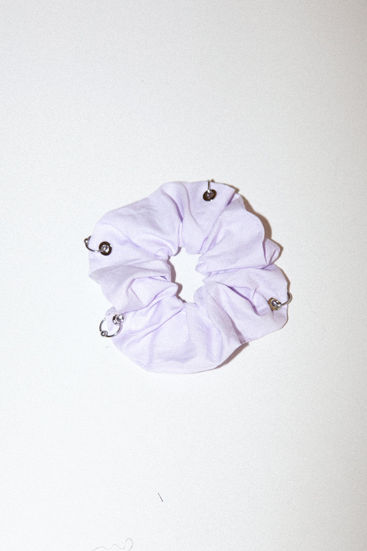Pierced Scrunchie in Lilac
