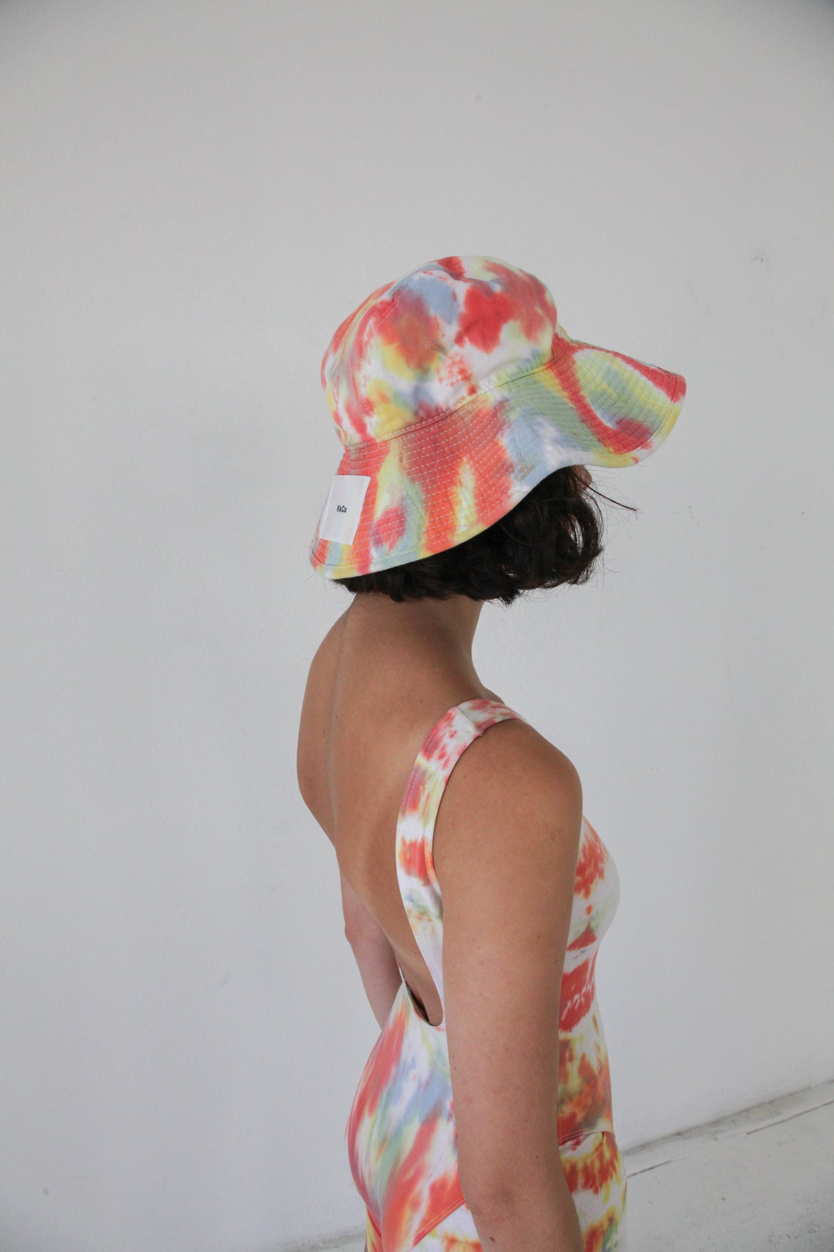 Vacationer Hat in Lichen Tie-Dye