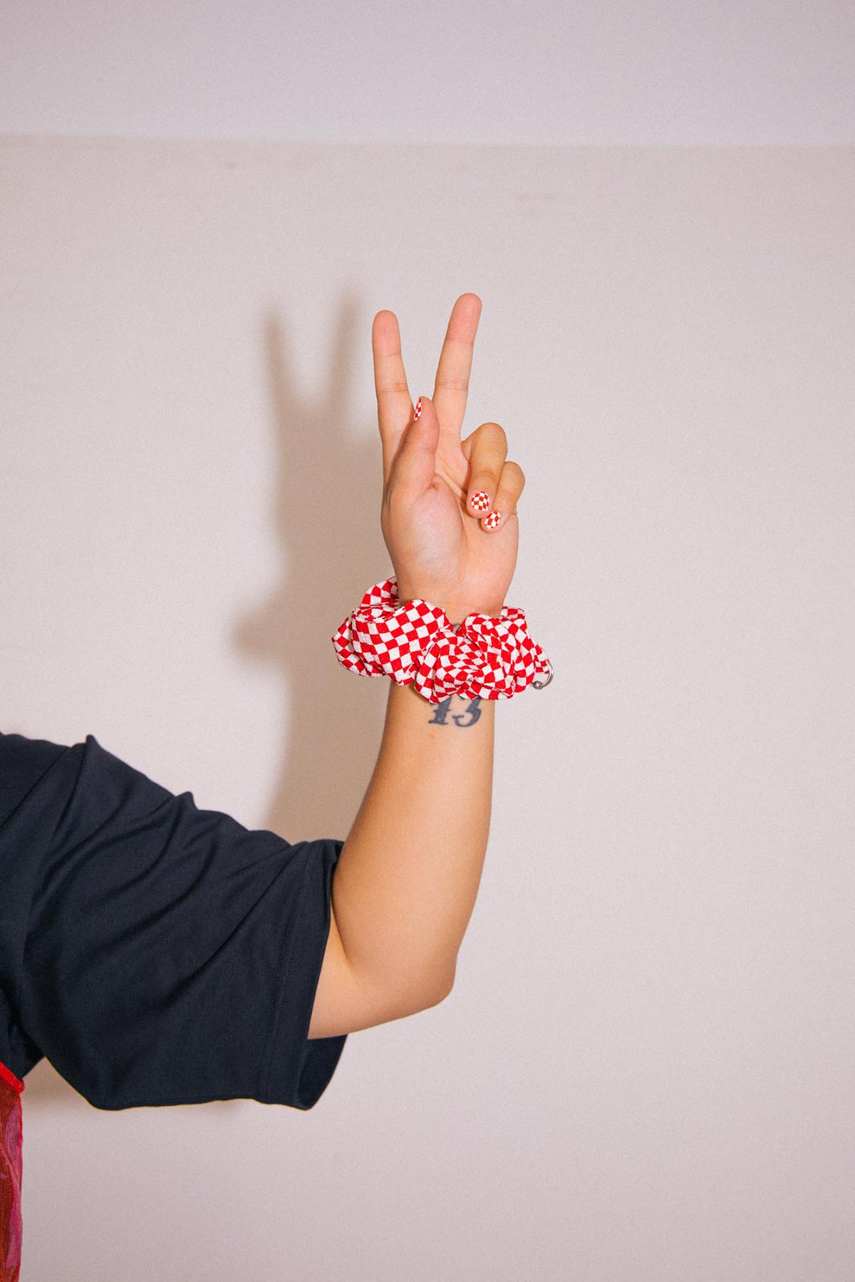 KkCo x ilovecreatives x Sticki Nail Wraps in Red Checker
