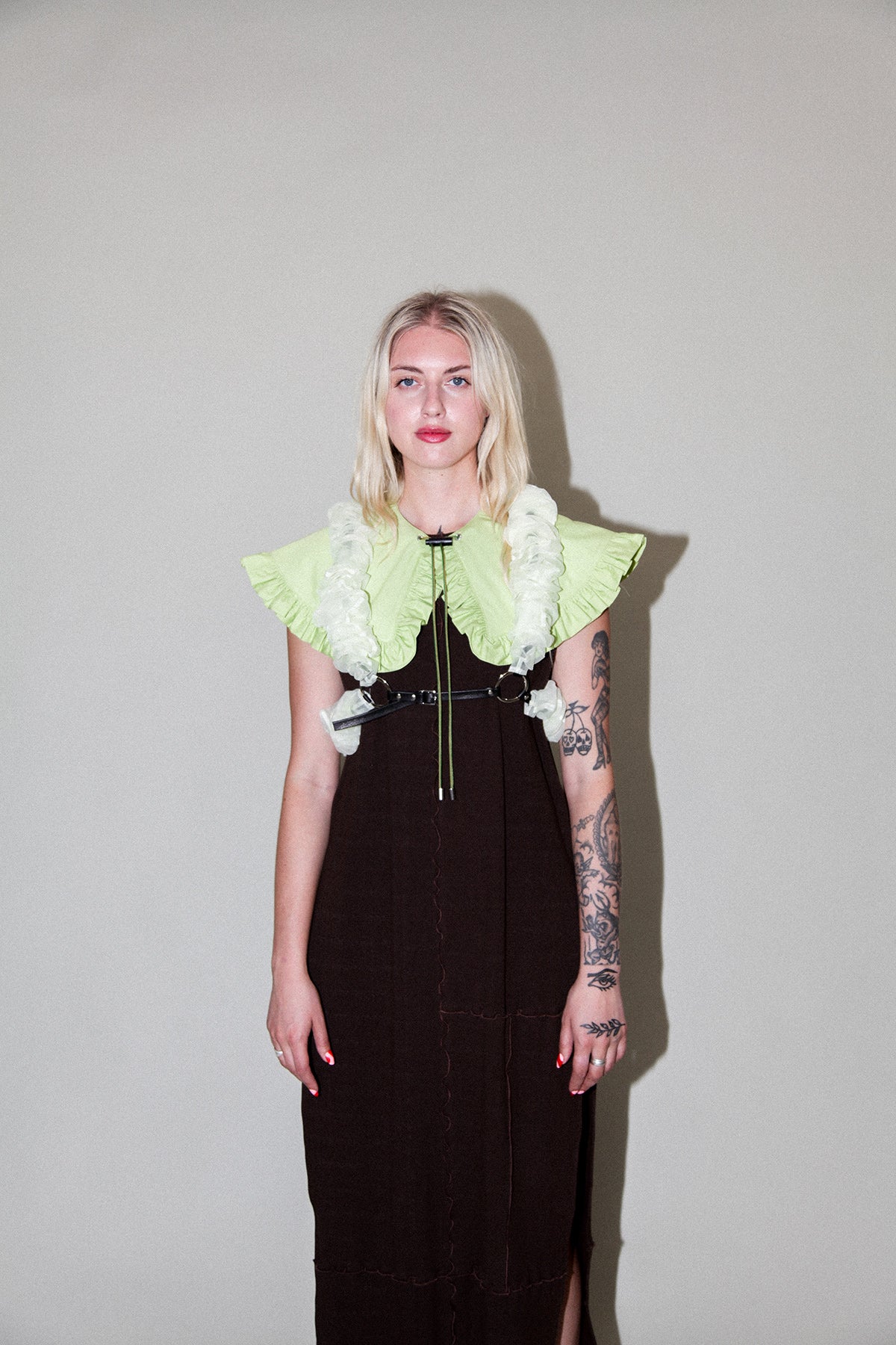 Scrunch Harness in Butter Organza
