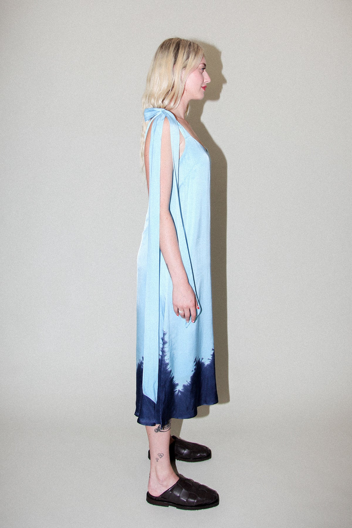 Dipped Slip Dress in Sky Dip Dye – KkCo