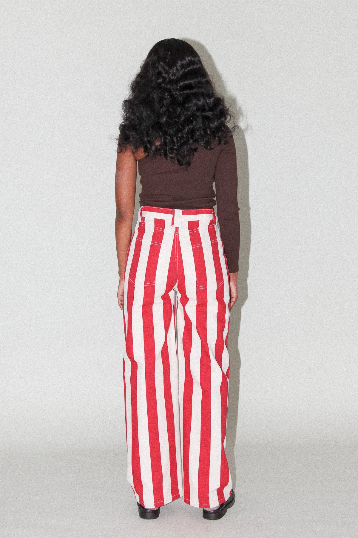Unelma Meteor Pant in Cherry & Natural Stripe