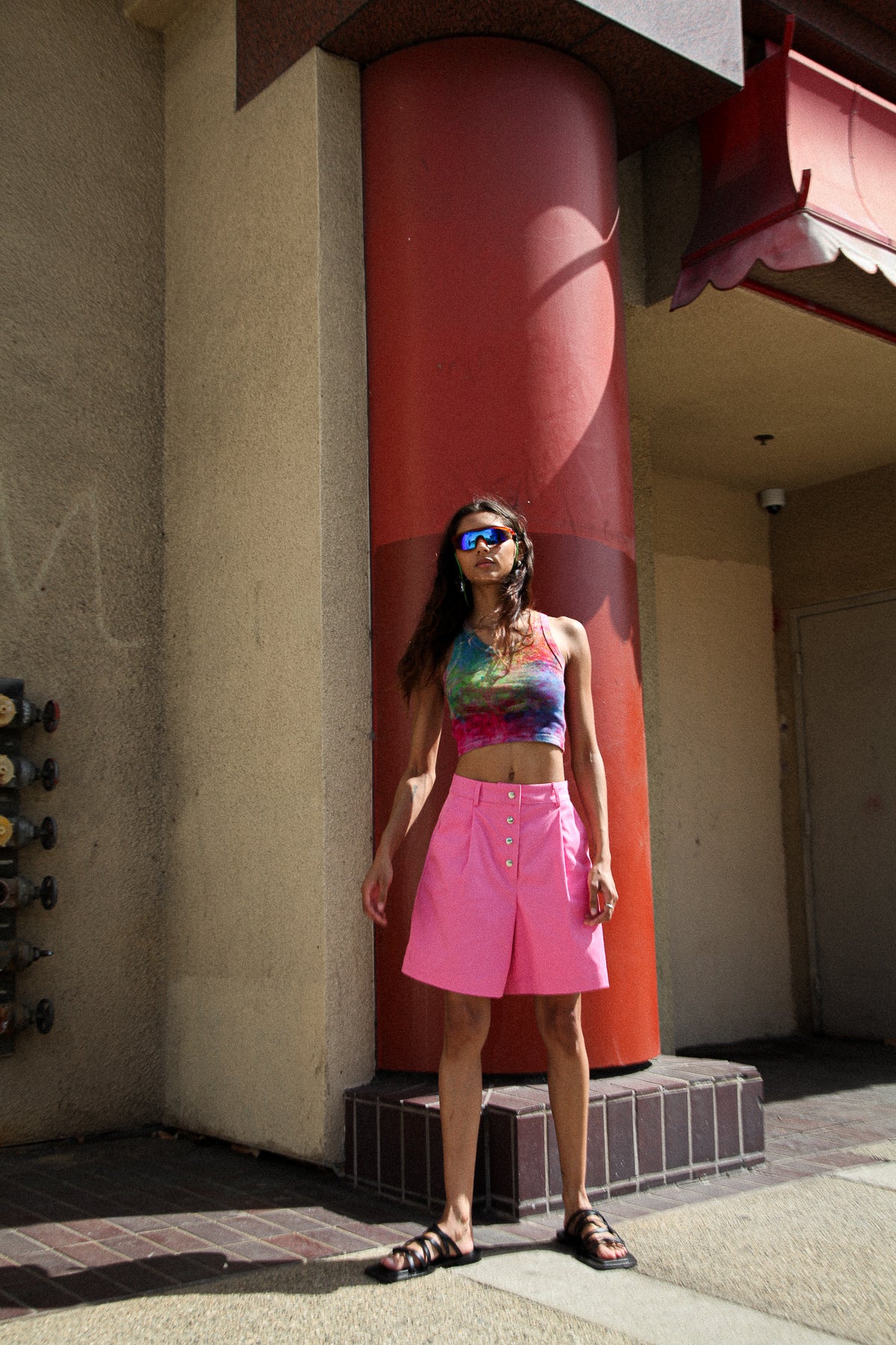 Forage Short in Pink Twill