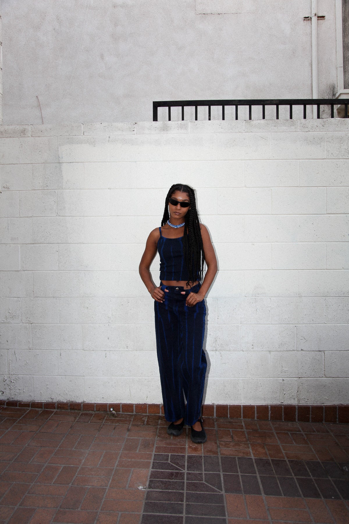 Camisole in Cobalt Jupiter Dye