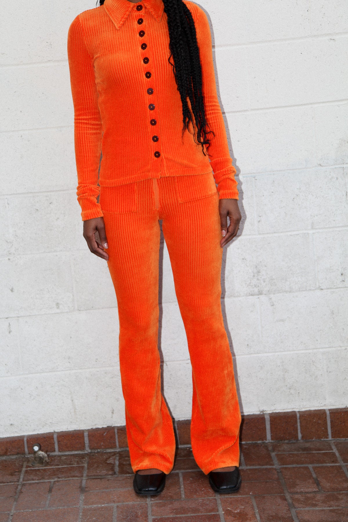 Scallop Pant in Carrot