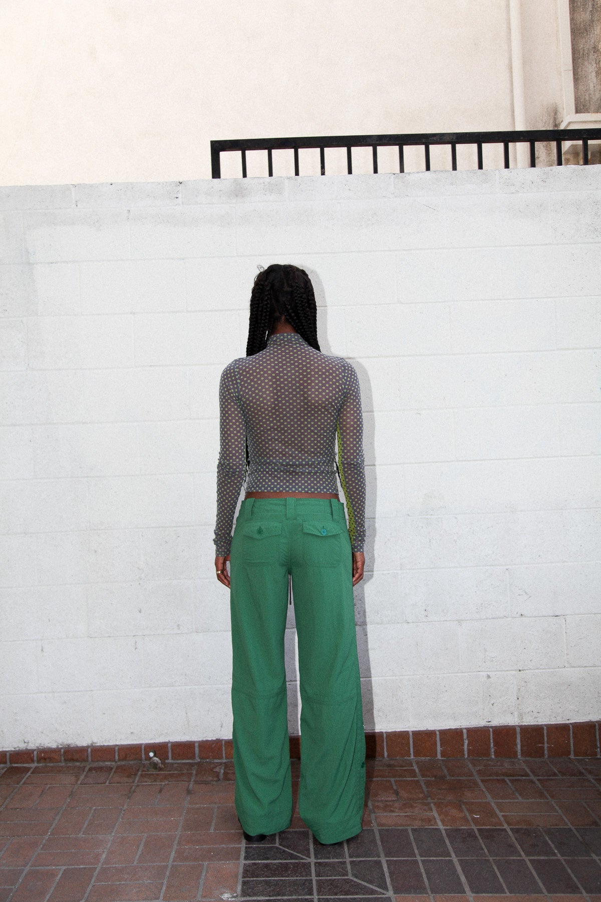 Roll Up Pant in Algae
