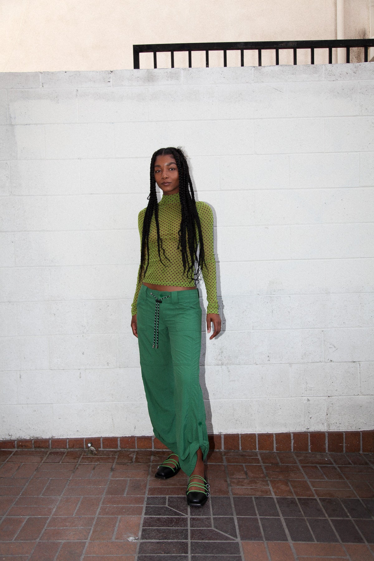 Roll Up Pant in Algae