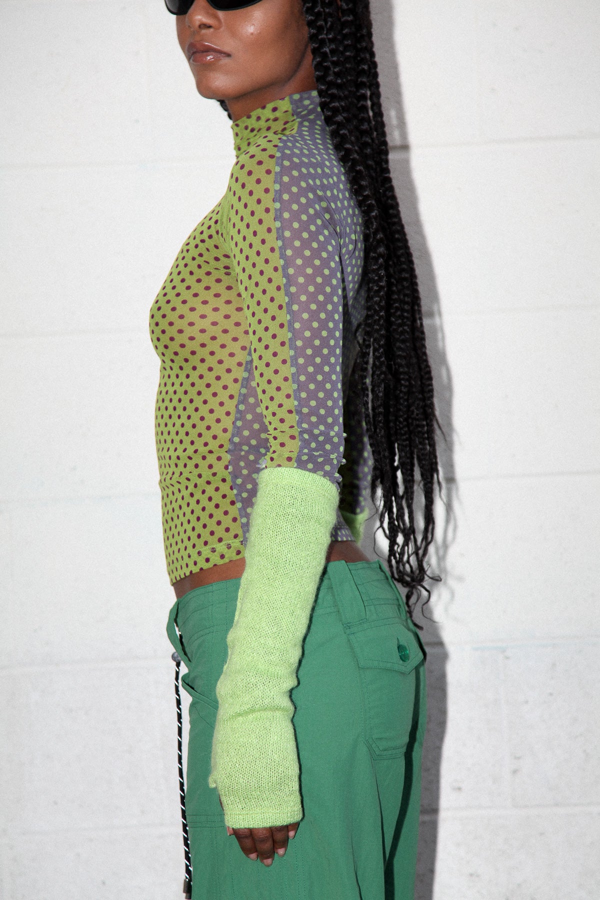 Arm Warmers in Kelp