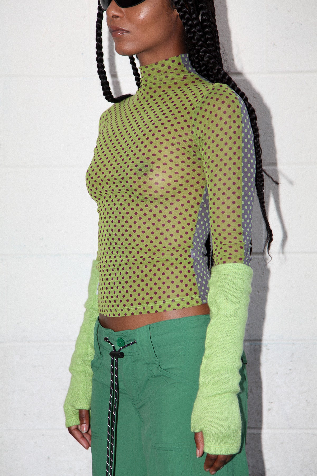 Arm Warmers in Kelp
