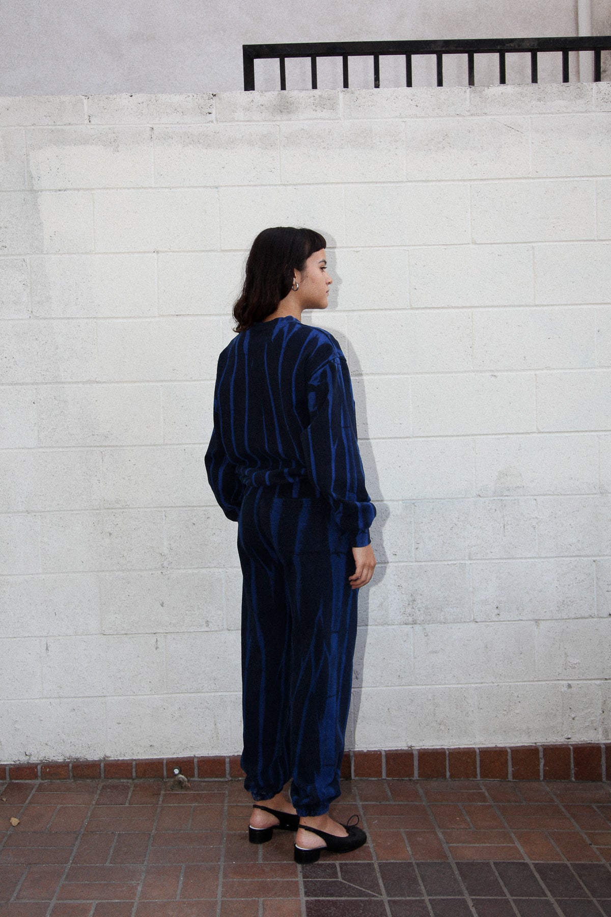 Crescent Sweatpant in Cobalt Jupiter Dye