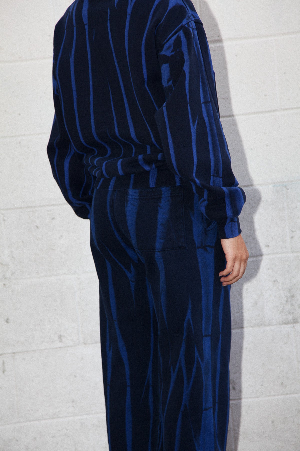 Crescent Sweatpant in Cobalt Jupiter Dye