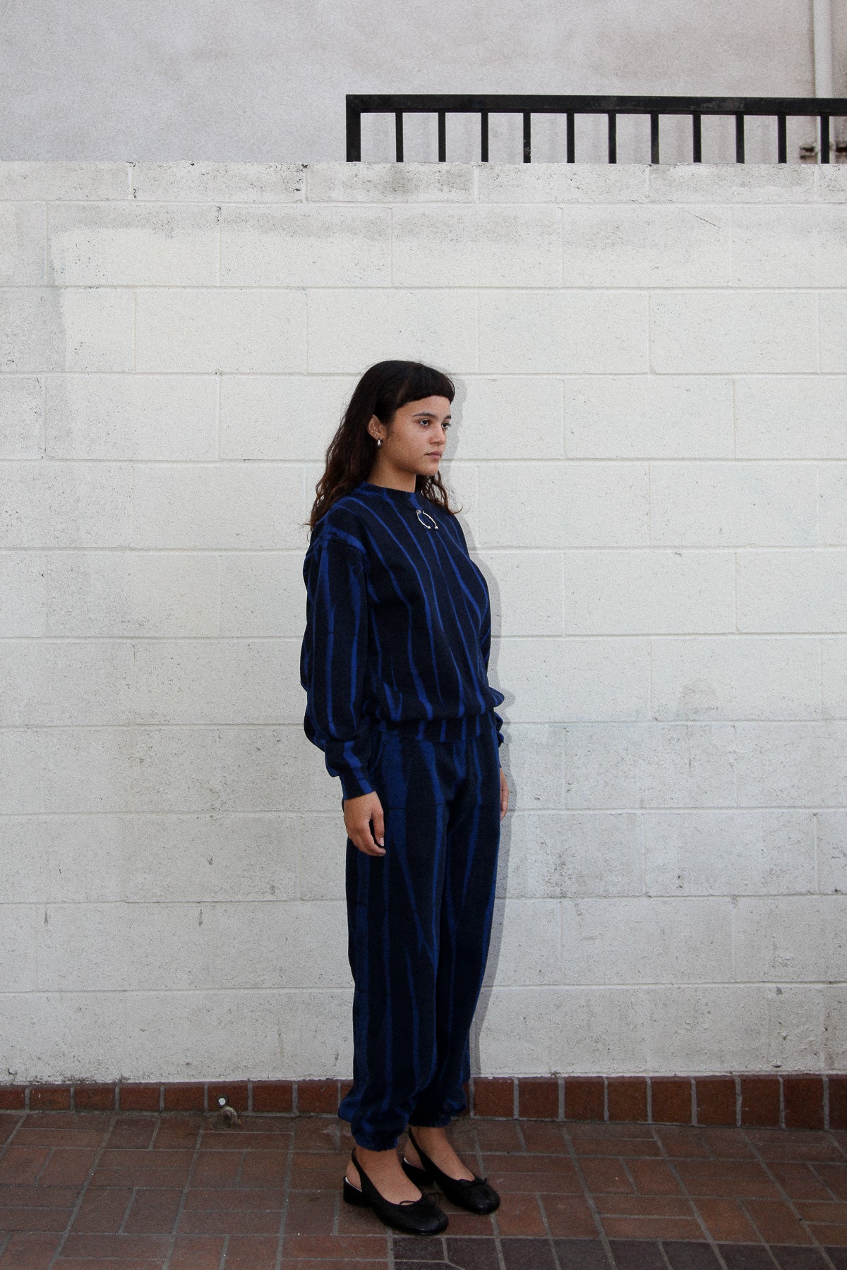 Crescent Sweatpant in Cobalt Jupiter Dye