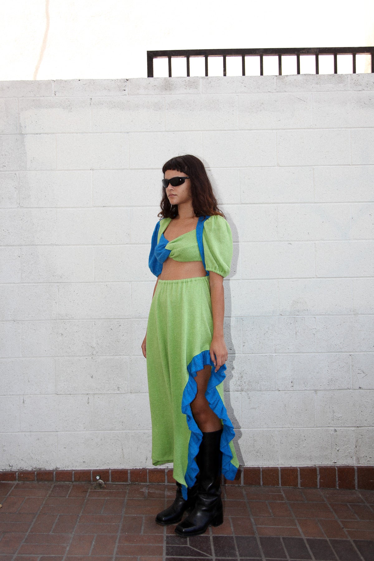 Creek Dress in Cerulean & Kelp