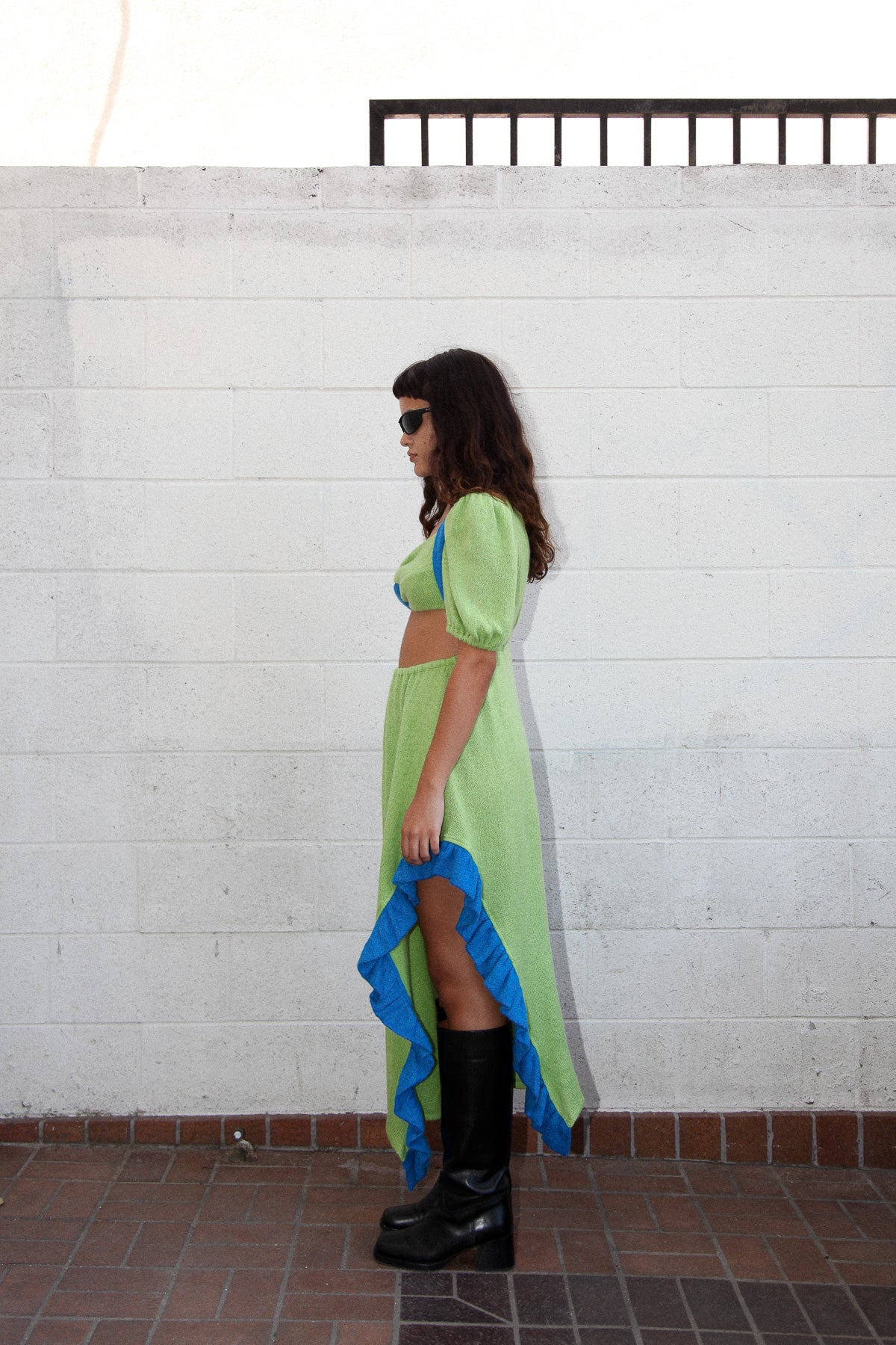 Creek Dress in Cerulean & Kelp