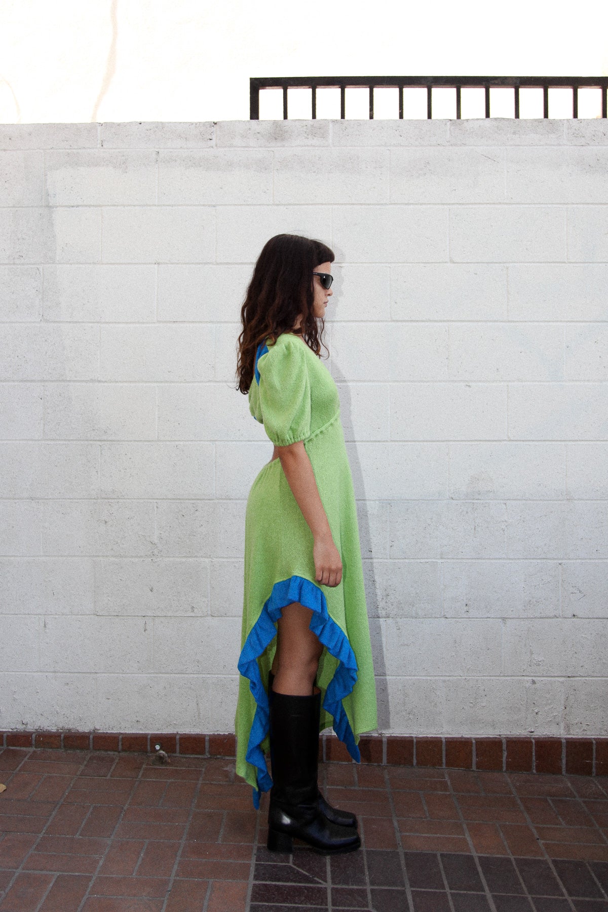 Creek Dress in Cerulean & Kelp